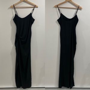 NWT Skims Ruched Stretch Silk Slip Dress - Size XS